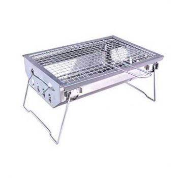 Easy Cleaning Stainless Steel Charcoal BBQ Grill Portable Folding Barbecue Grill